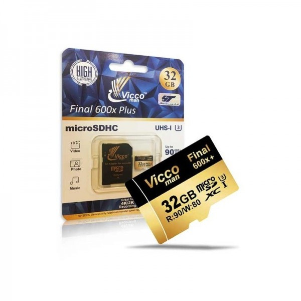 رم میکرو 32گیگ ویکومن Vicco Man Extra 533X U1 C10 80MB/s+خشاب
