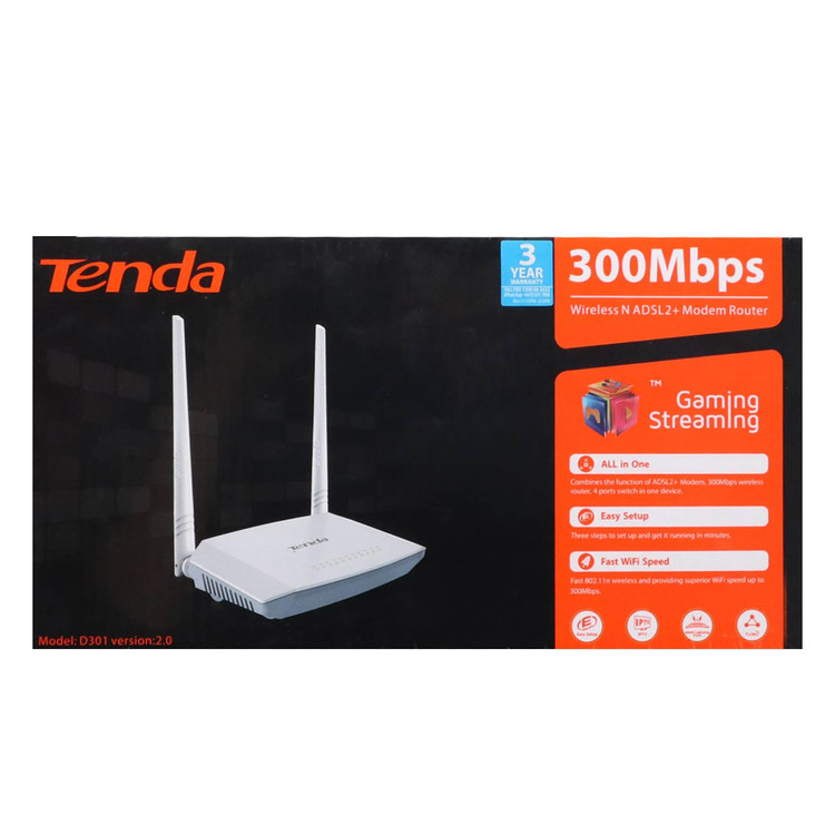 مودم روتر بیسیم تندا مدل D301 V2