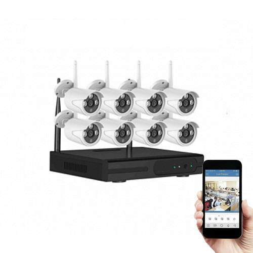 پکیج دوربین 8 کانال وایرلس 3 مگاپیکسل مدل XMEYE