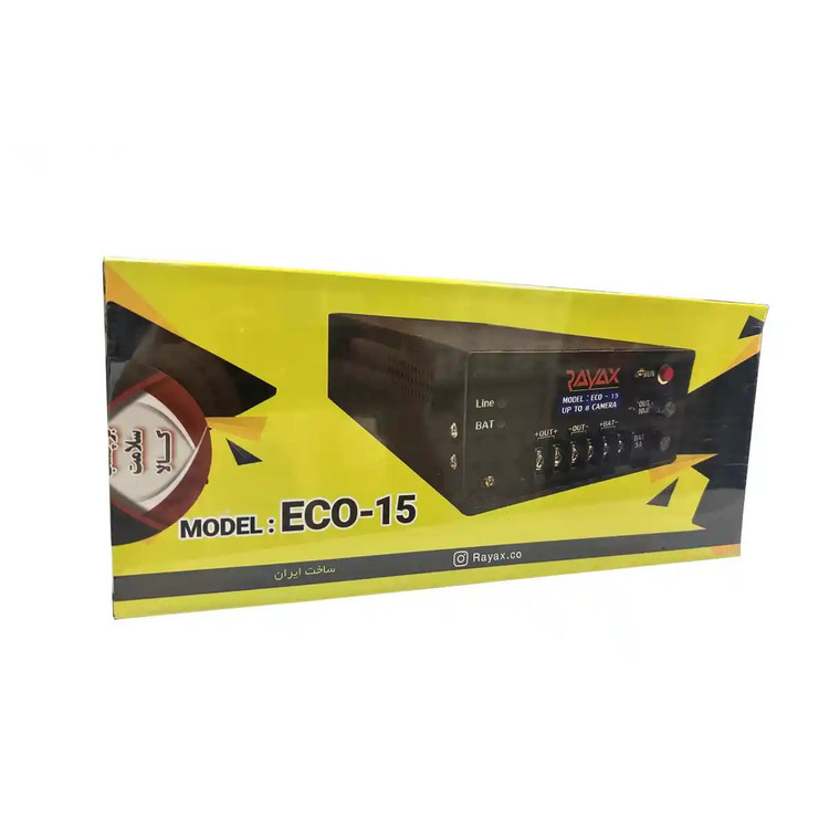 برق اضطراری 8 کانال دوربین و دزدگیر به همراه باتری 7 امپر مدل ECO-15